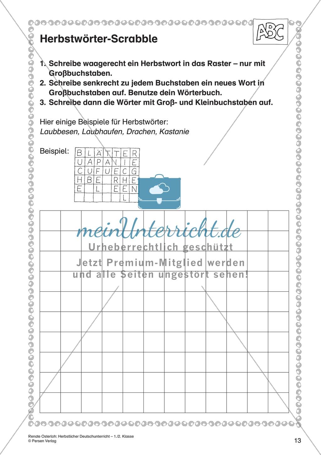 Deutschunterricht über den Herbst Preview 15