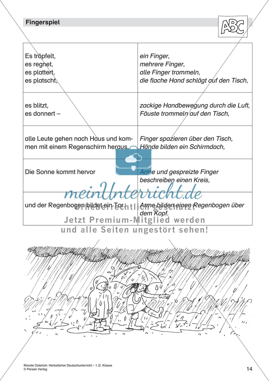 Deutschunterricht über den Herbst Preview 16