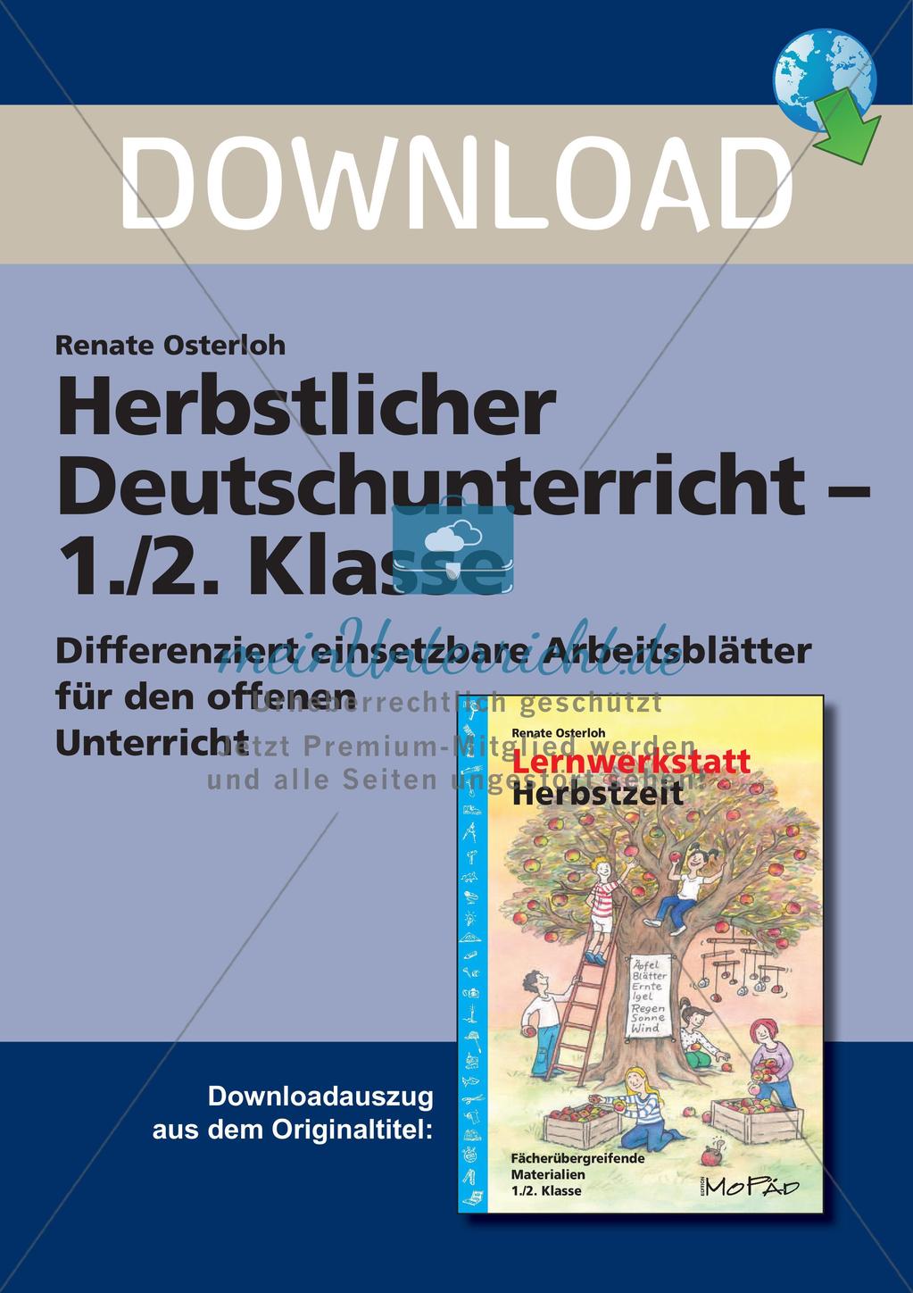 Deutschunterricht über den Herbst Preview 1