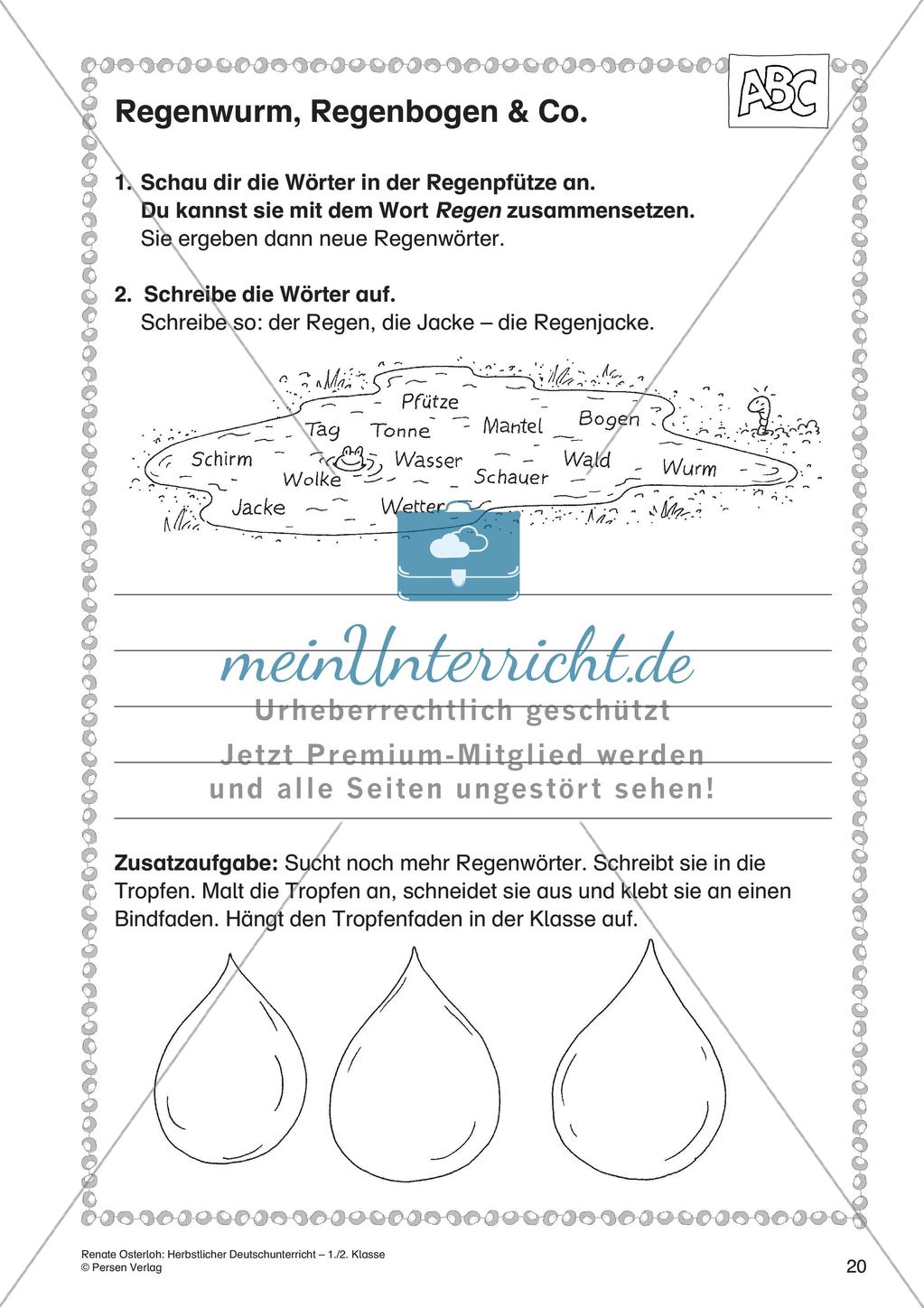 Deutschunterricht über den Herbst Preview 22