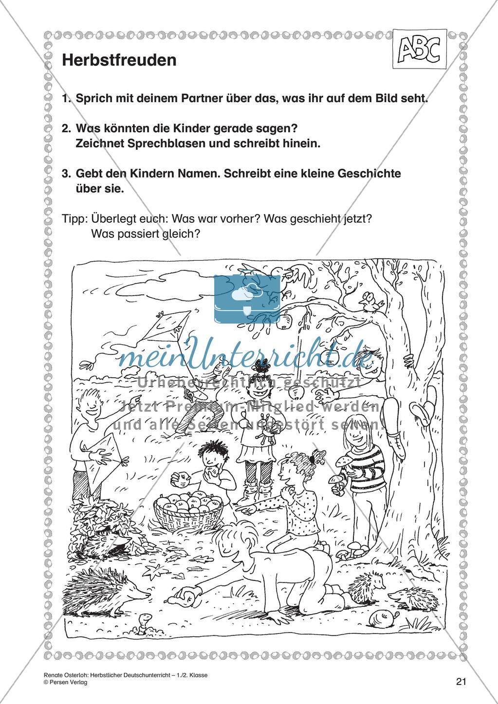 Deutschunterricht über den Herbst Preview 23