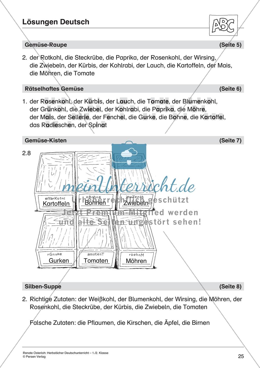 Deutschunterricht über den Herbst Preview 27