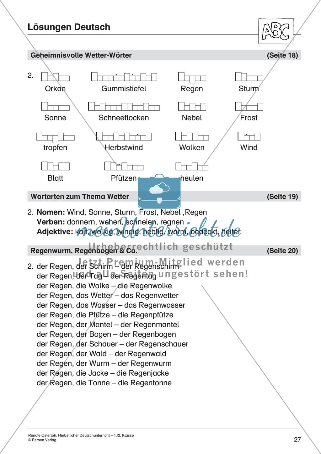 Deutschunterricht über den Herbst Preview 29