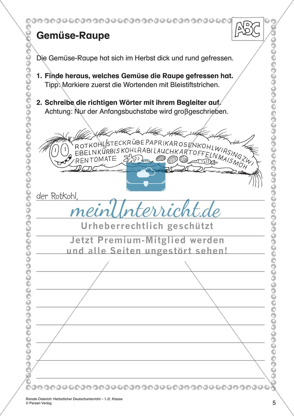 Deutschunterricht über den Herbst Preview 7
