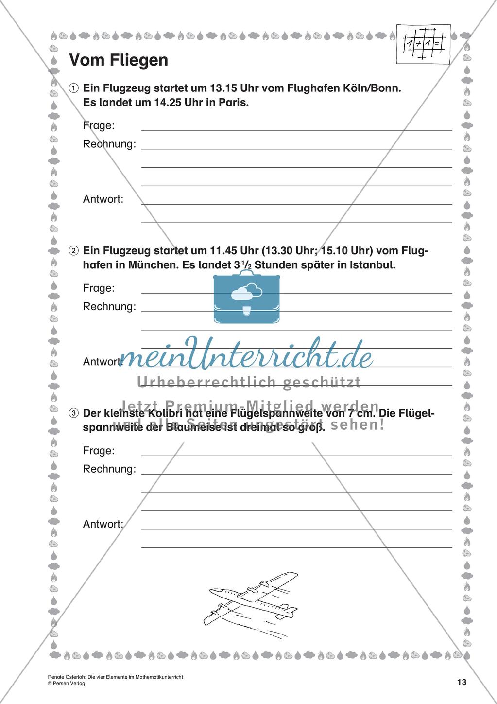 Die vier Elemente im Mathematikunterricht Preview 15