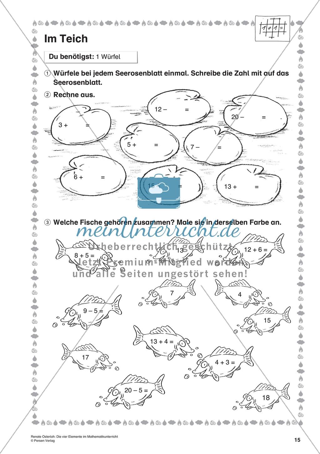 Die vier Elemente im Mathematikunterricht Preview 17