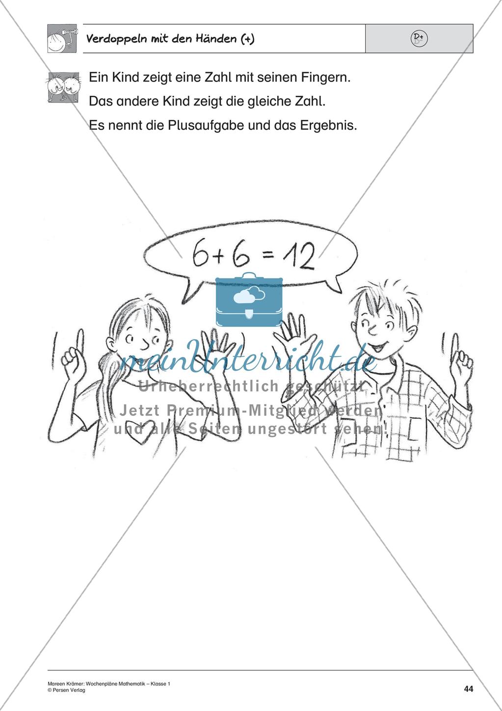Wochenplanarbeit zur Addition und Subtraktion bis 20 Preview 46