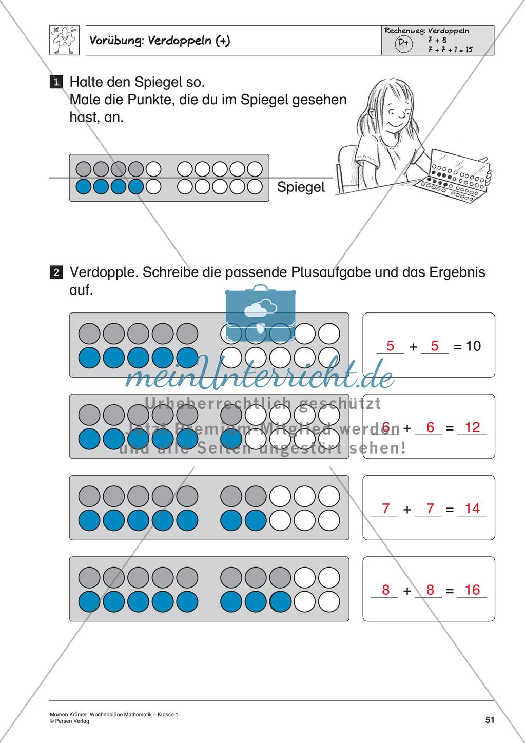 Wochenplanarbeit zur Addition und Subtraktion bis 20 Preview 53