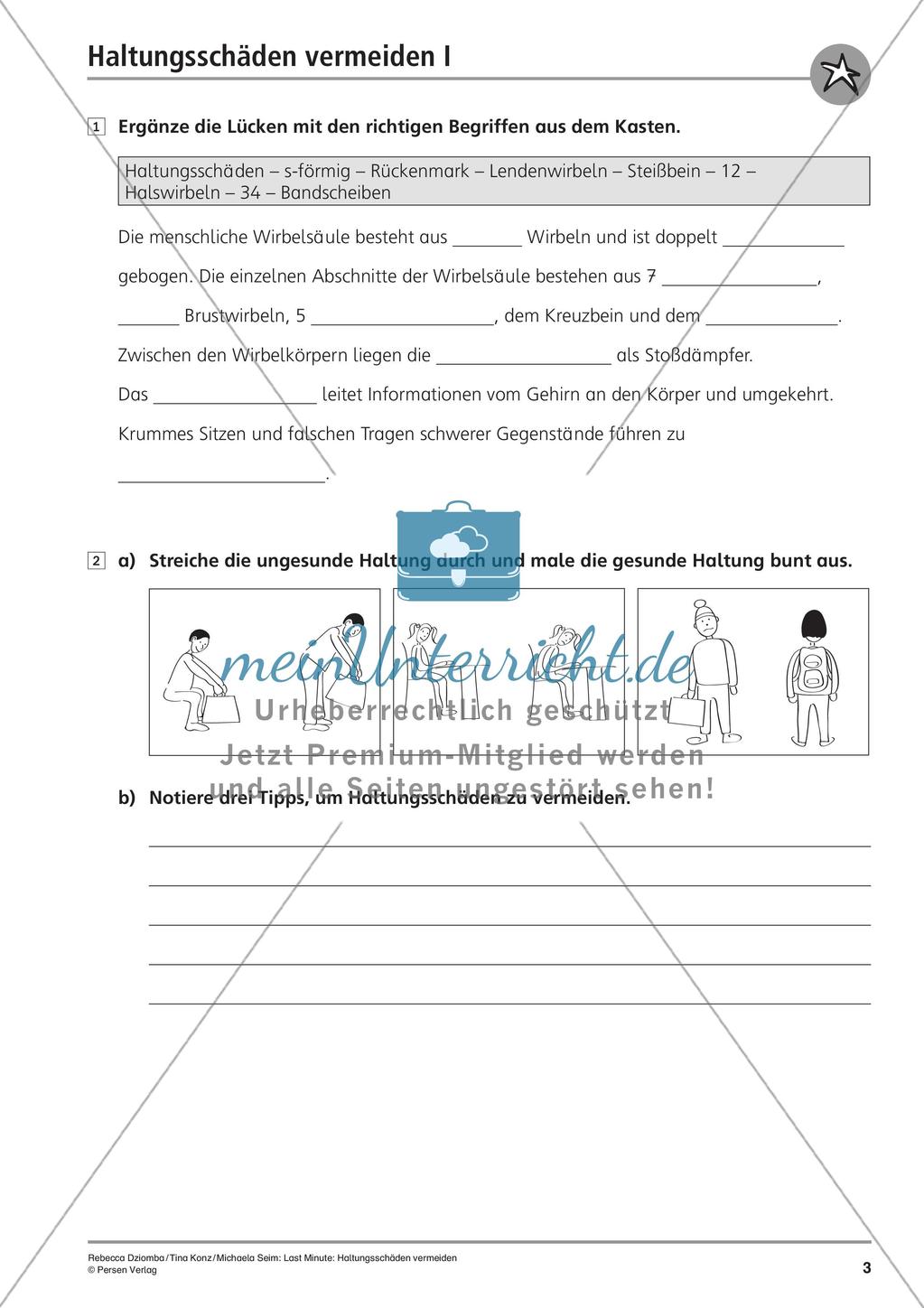 Rückenschule: Vermeidung von Haltungsschäden Preview 5