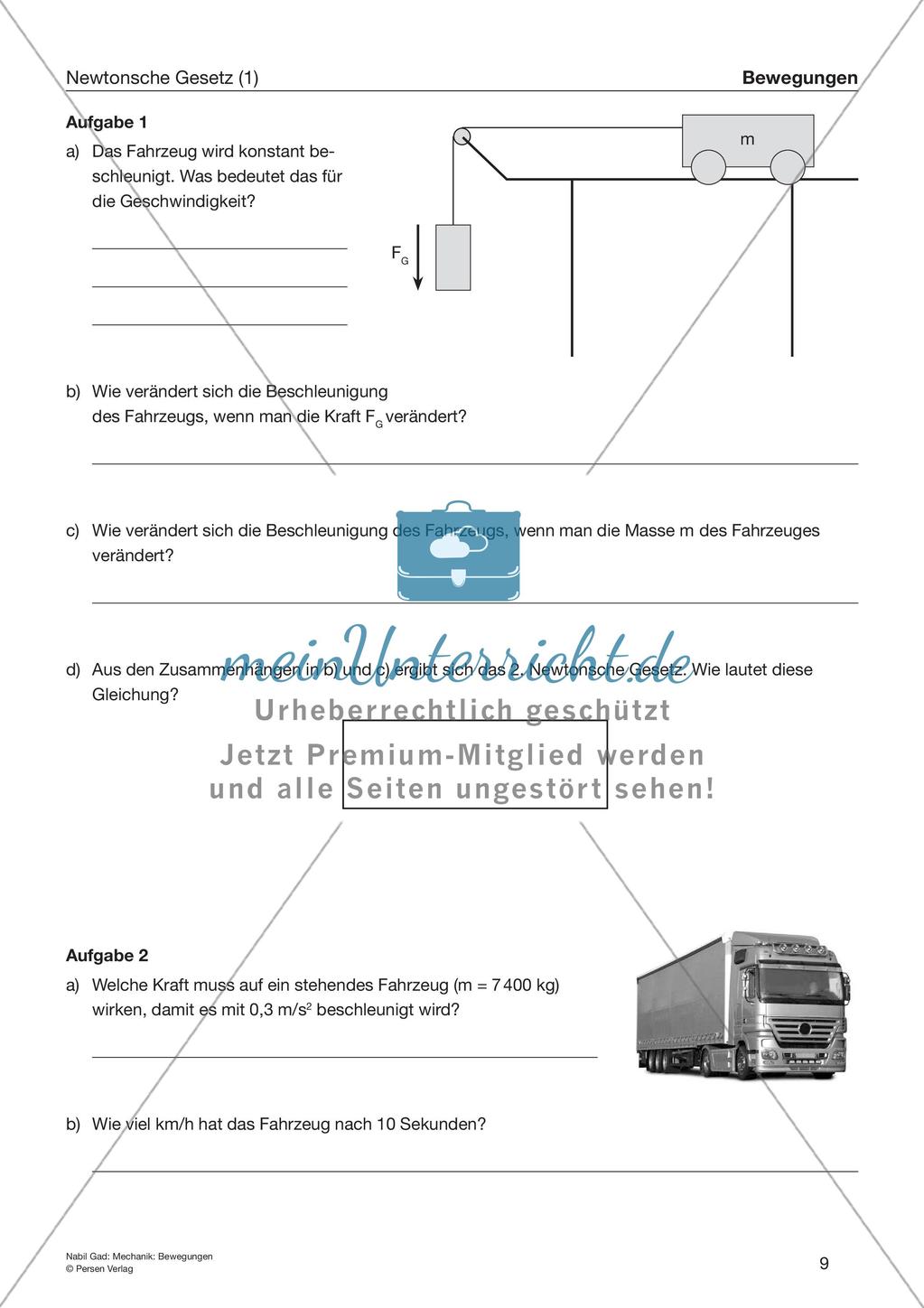 Mechanik: Bewegungen Preview 11