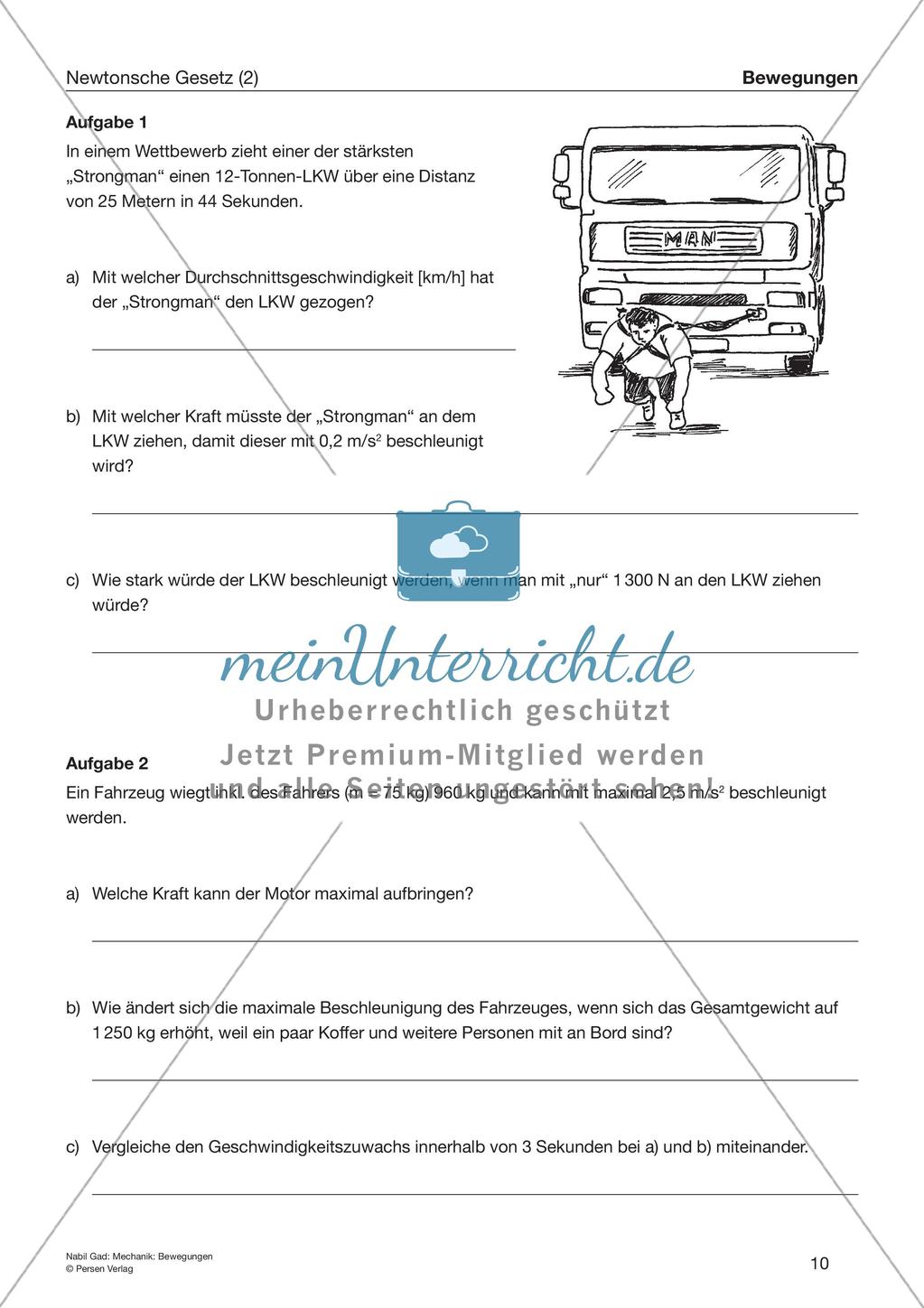 Mechanik: Bewegungen Preview 12