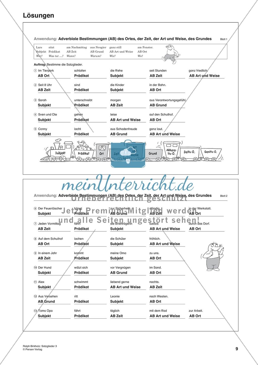 Satzglieder: Adverbiale Bestimmungen Preview 11