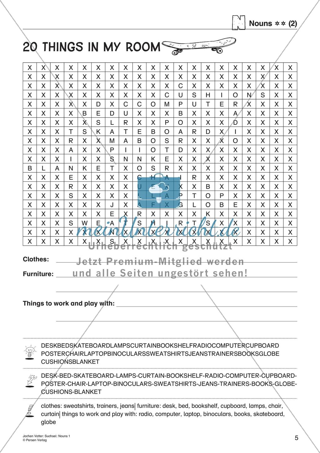 Suchsel: Nouns Preview 7