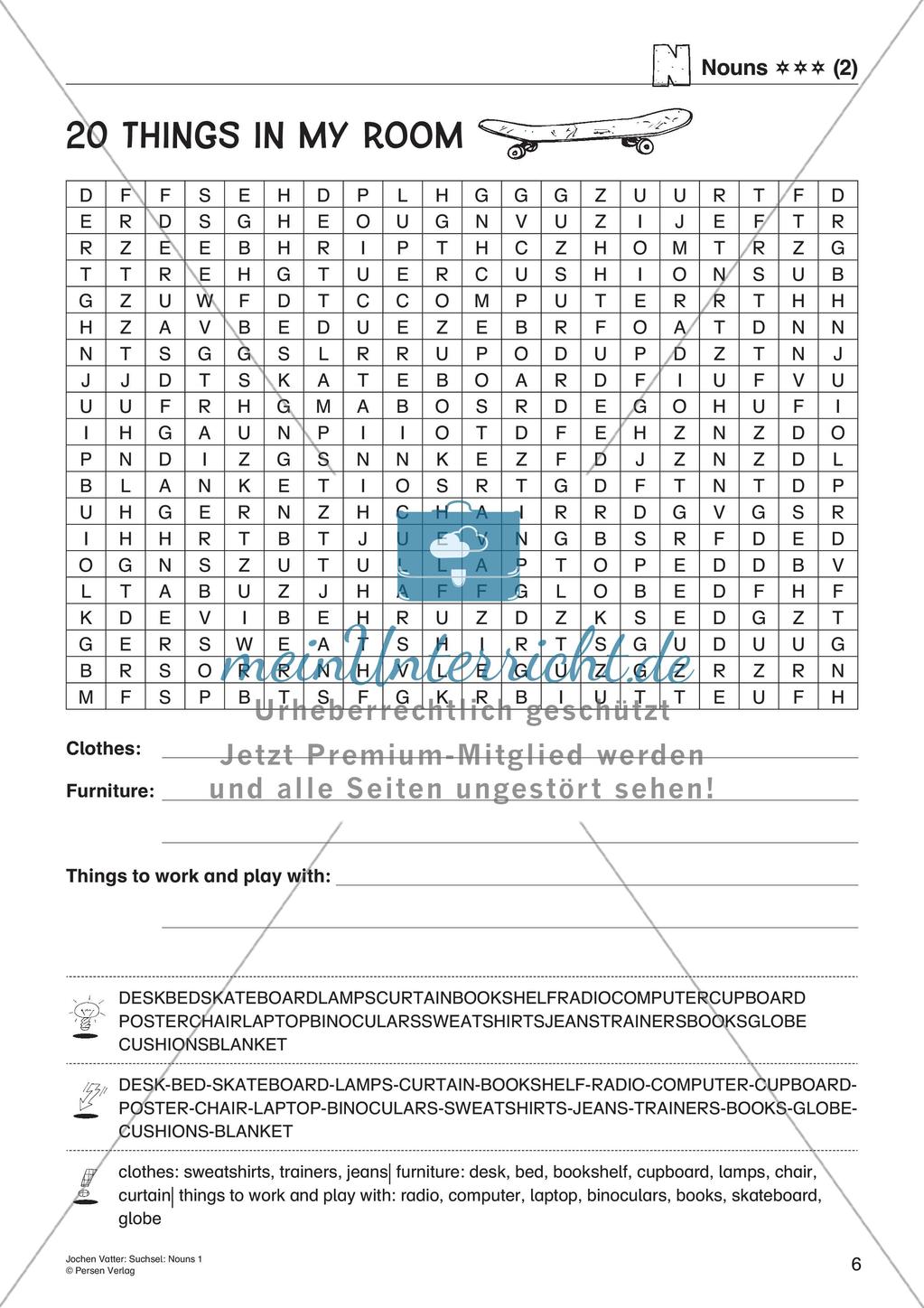 Suchsel: Nouns Preview 8