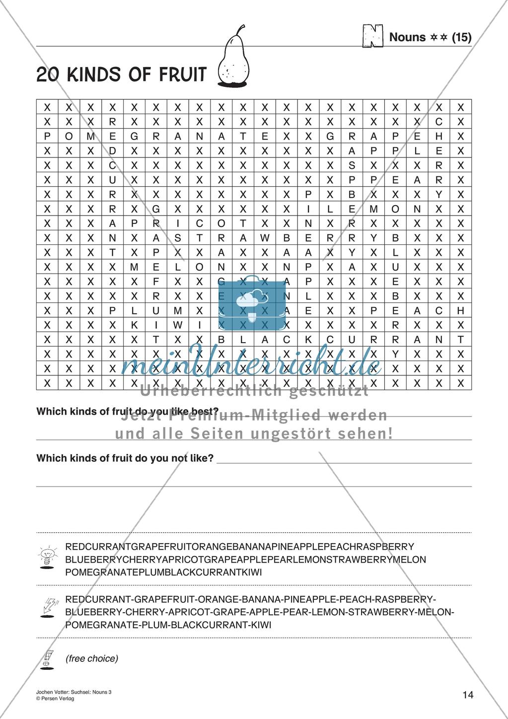 Wortschatz: Suchsel mit Nomen Preview 16