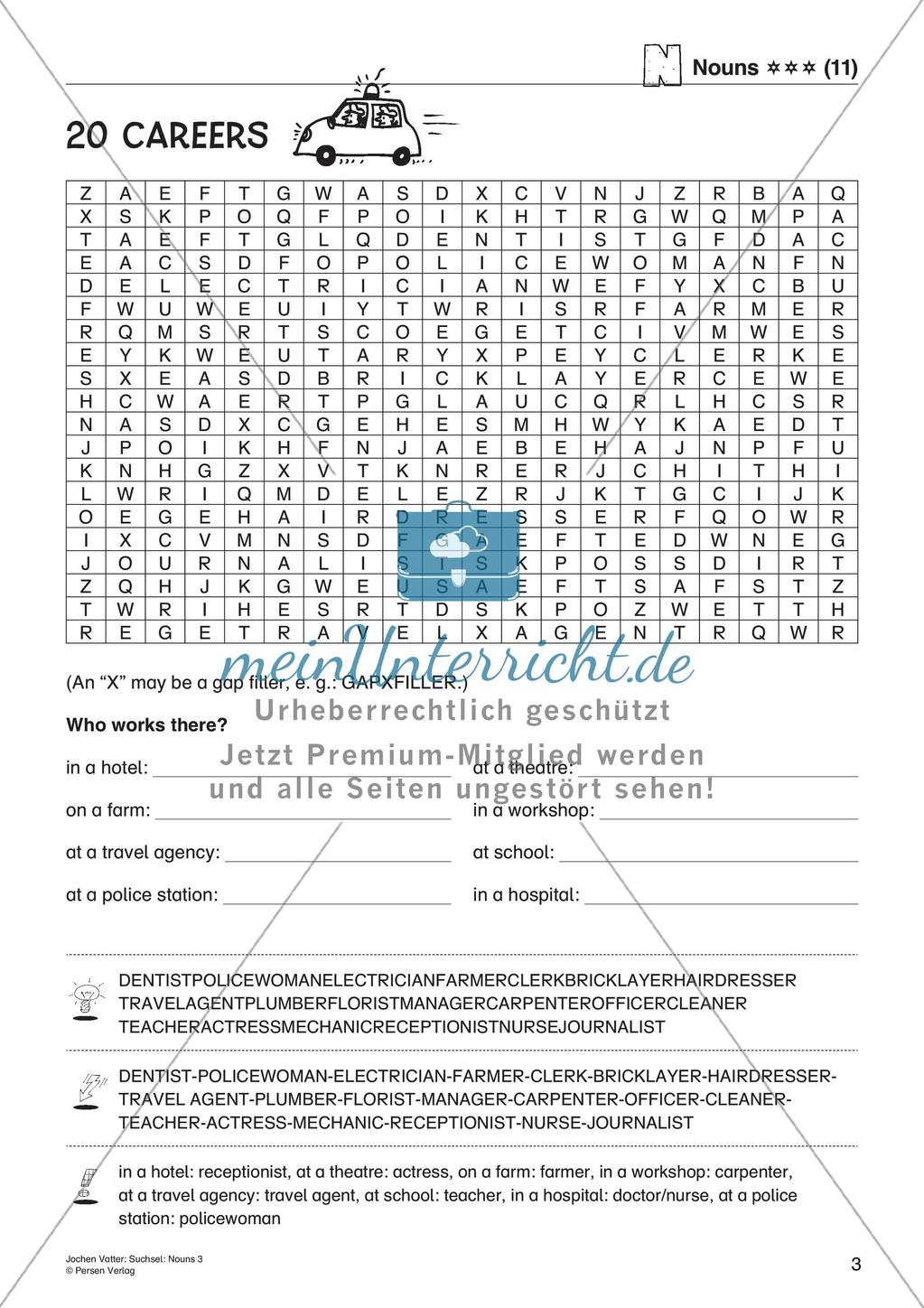 Wortschatz: Suchsel mit Nomen Preview 5