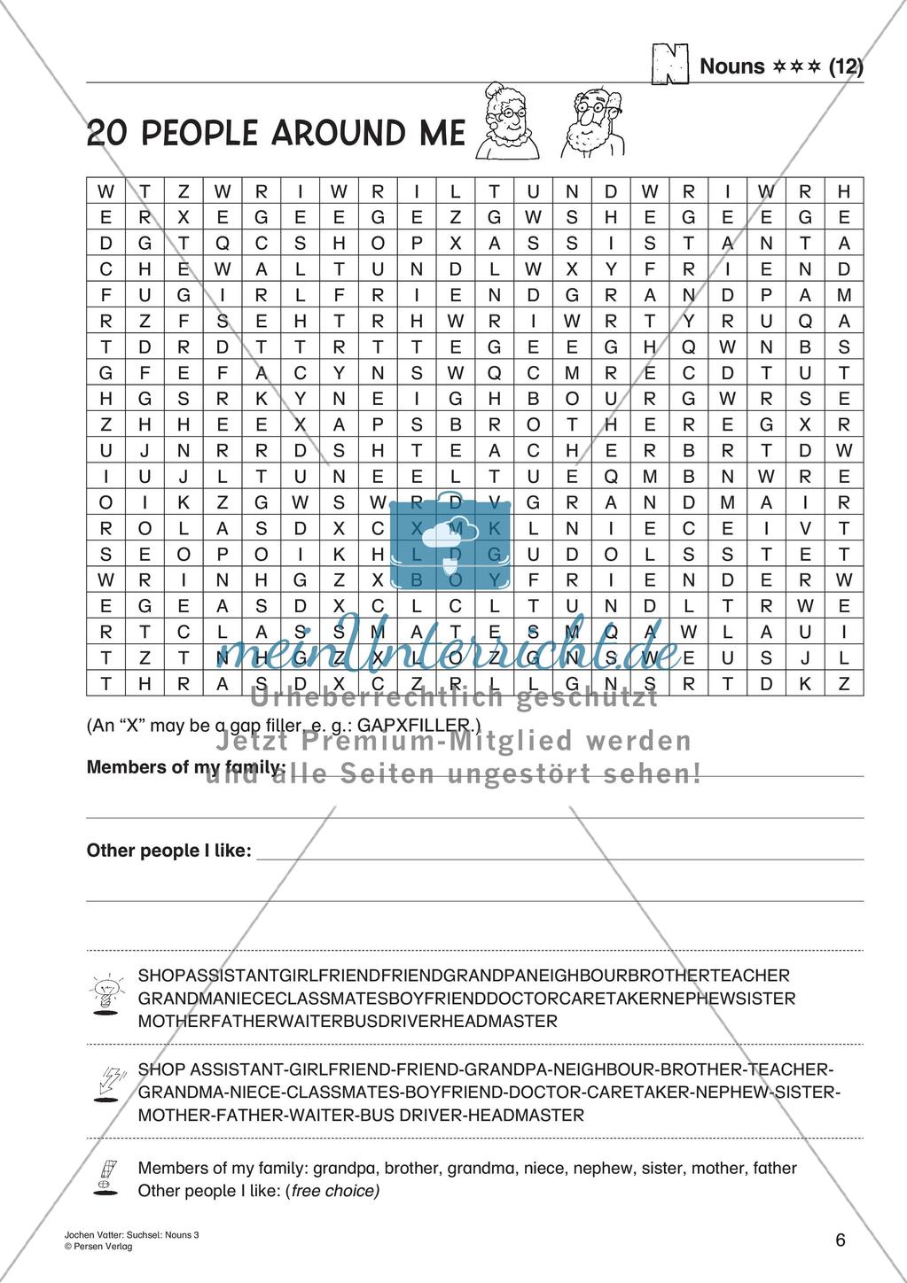 Wortschatz: Suchsel mit Nomen Preview 8
