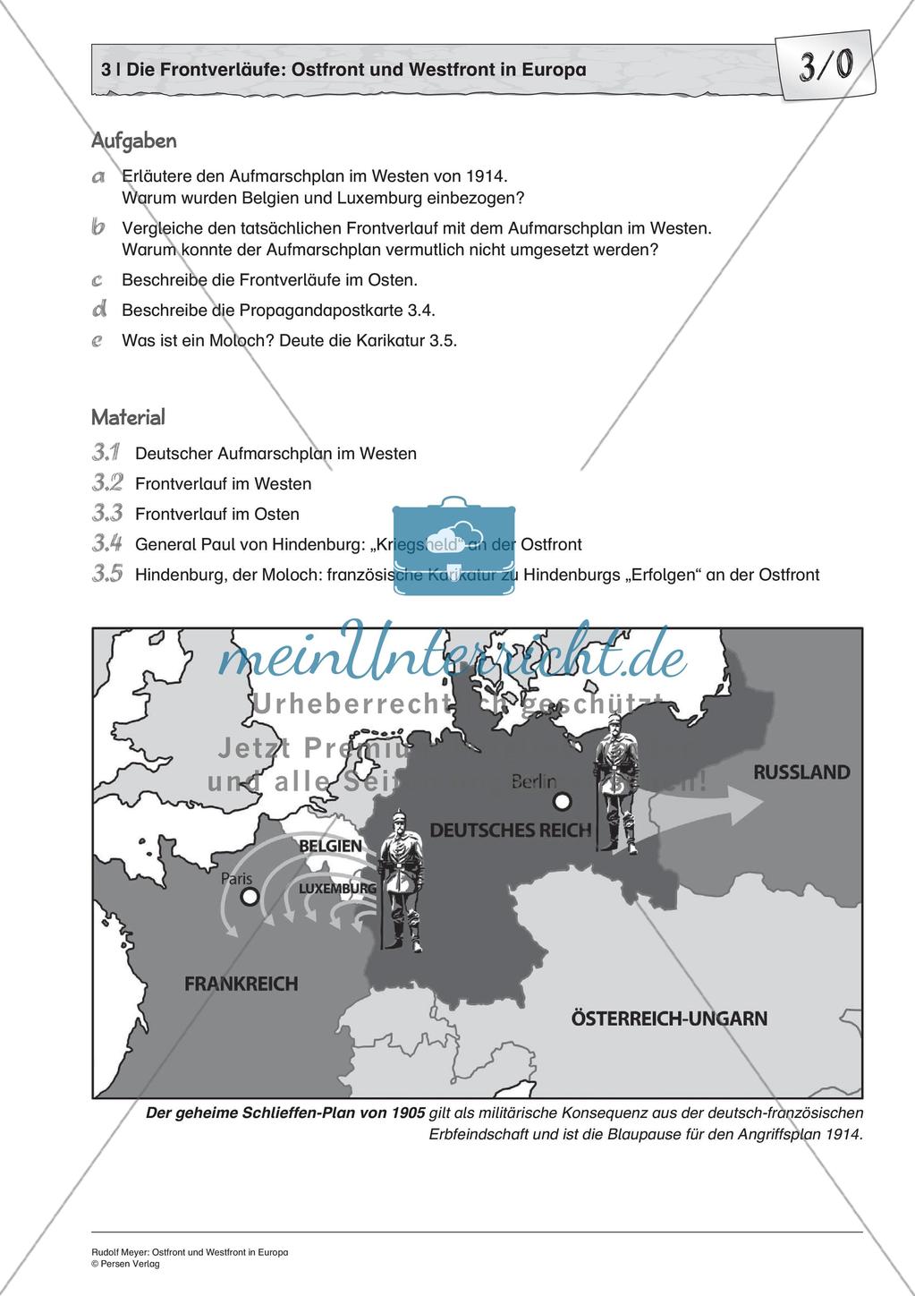 Erster Weltkrieg: Ostfront und Westfront in Europa Preview 3