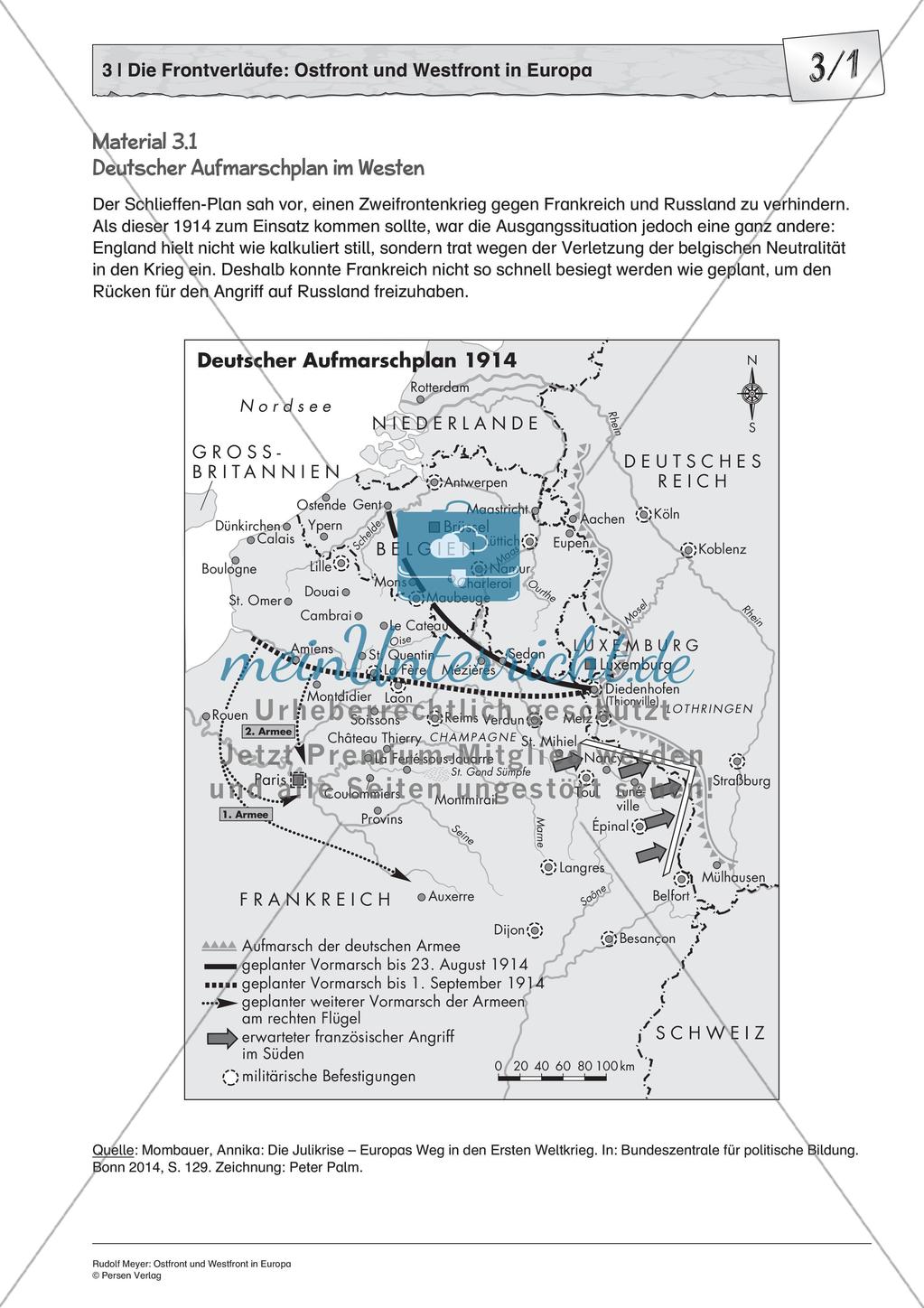 Erster Weltkrieg: Ostfront und Westfront in Europa Preview 4