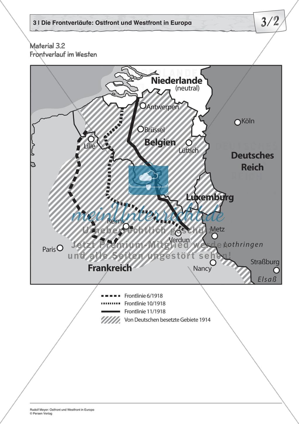 Erster Weltkrieg: Ostfront und Westfront in Europa Preview 5