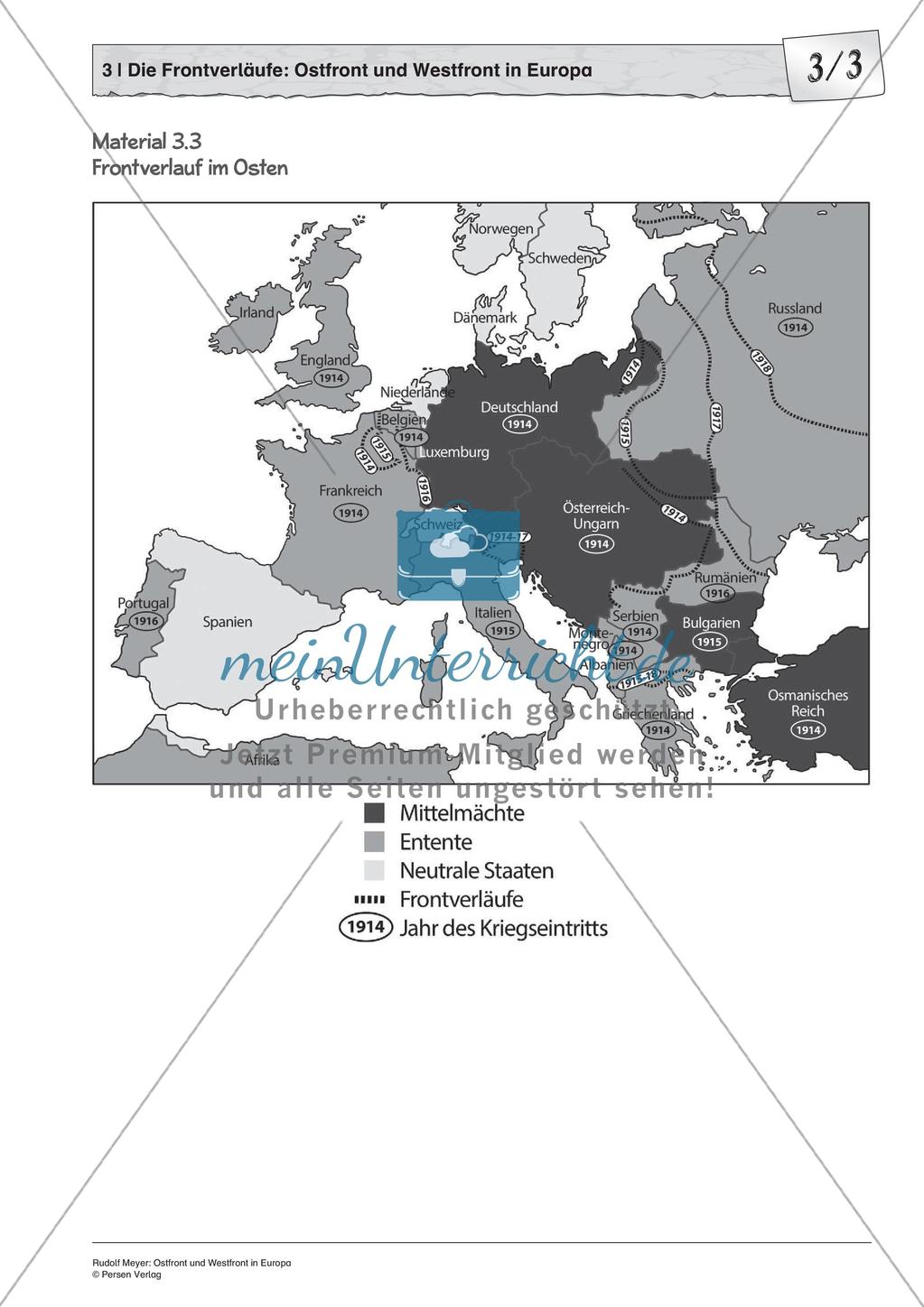 Erster Weltkrieg: Ostfront und Westfront in Europa Preview 6