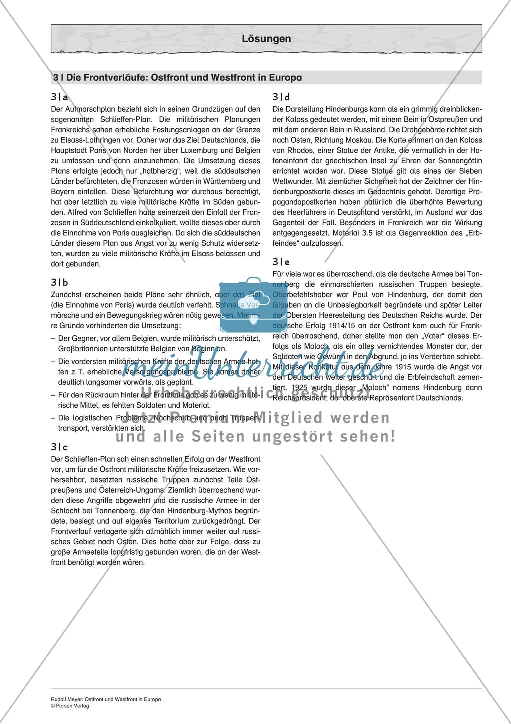Erster Weltkrieg: Ostfront und Westfront in Europa Preview 9