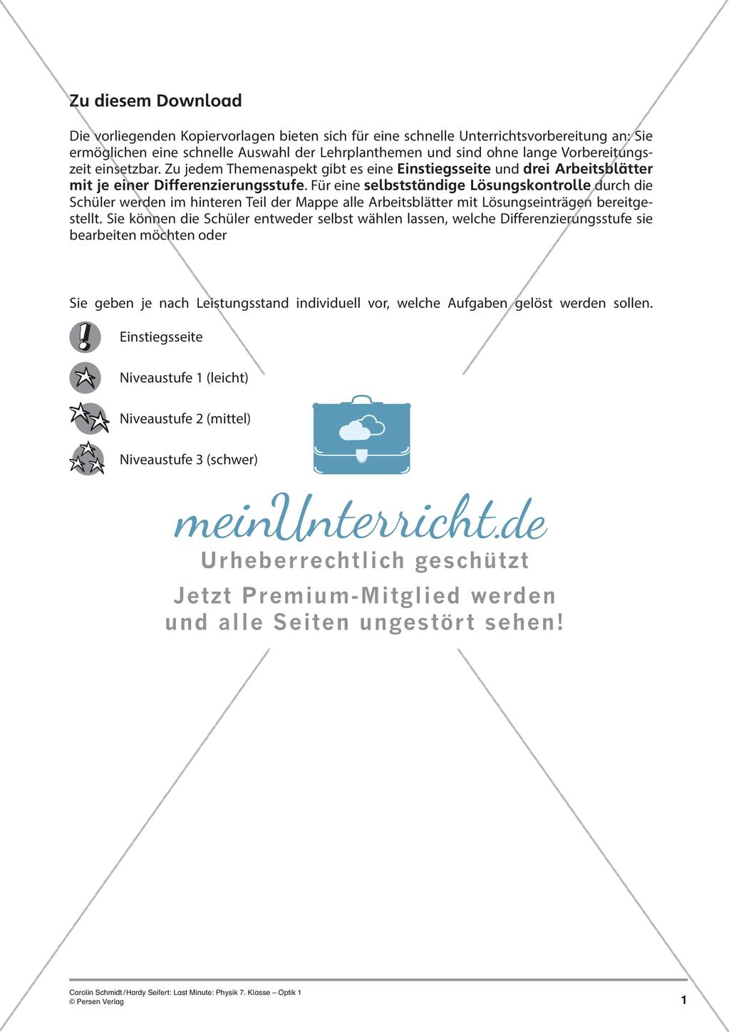 Optik: Lichtstrahl Preview 3