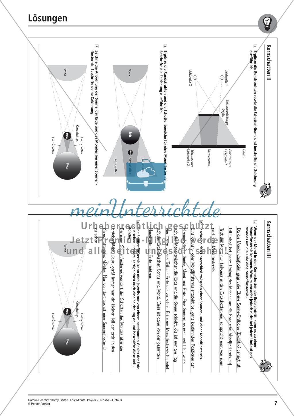 Last Minute: Physik 7. Klasse - Optik 3 Preview 9