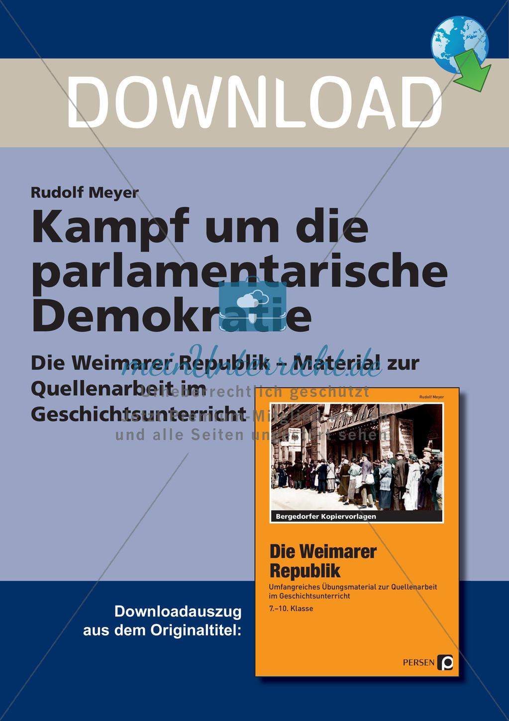 Kampf um die parlamentarische Demokratie Preview 1