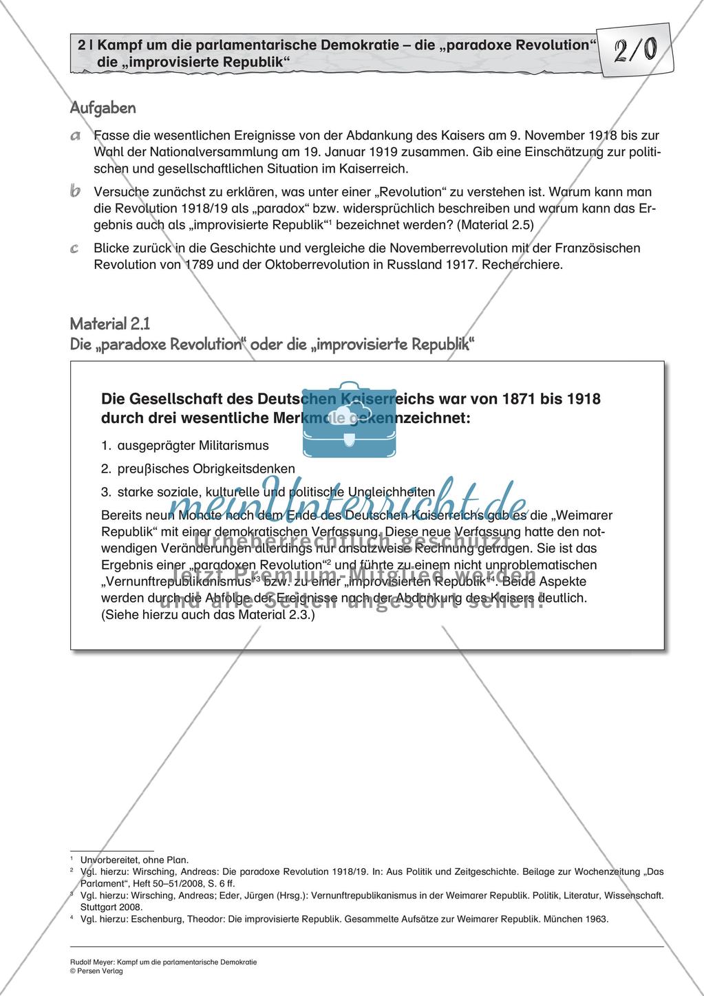 Kampf um die parlamentarische Demokratie Preview 3