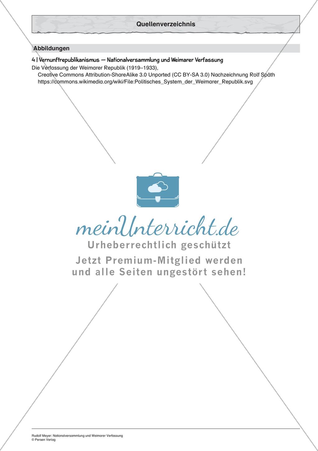 Nationalversammlung und Weimarer Verfassung Preview 11