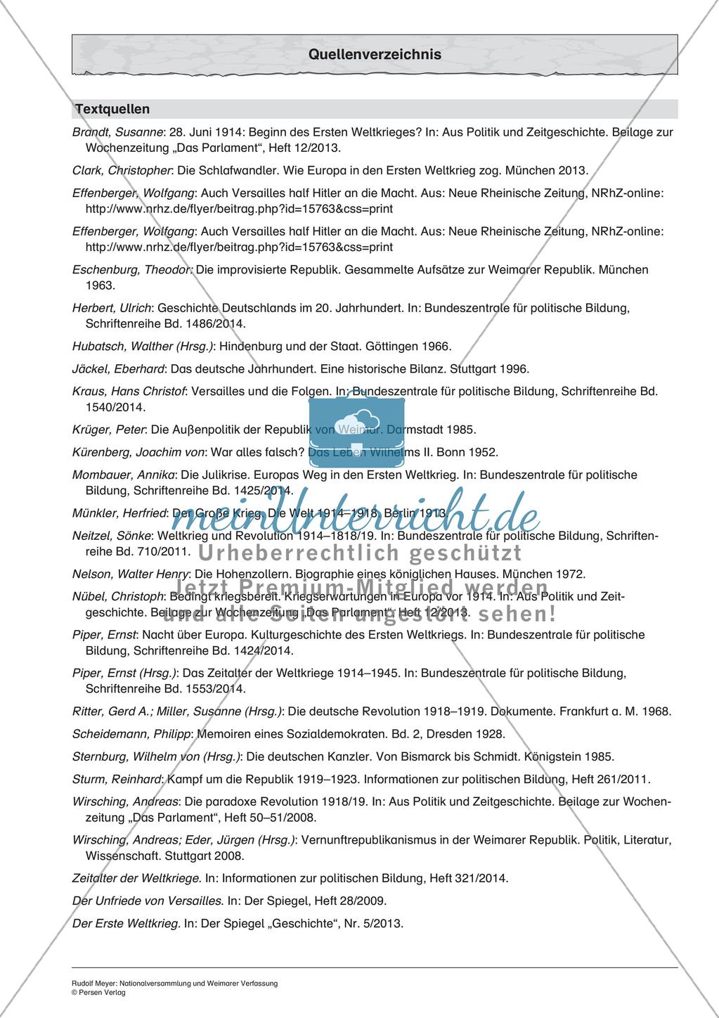 Nationalversammlung und Weimarer Verfassung Preview 9