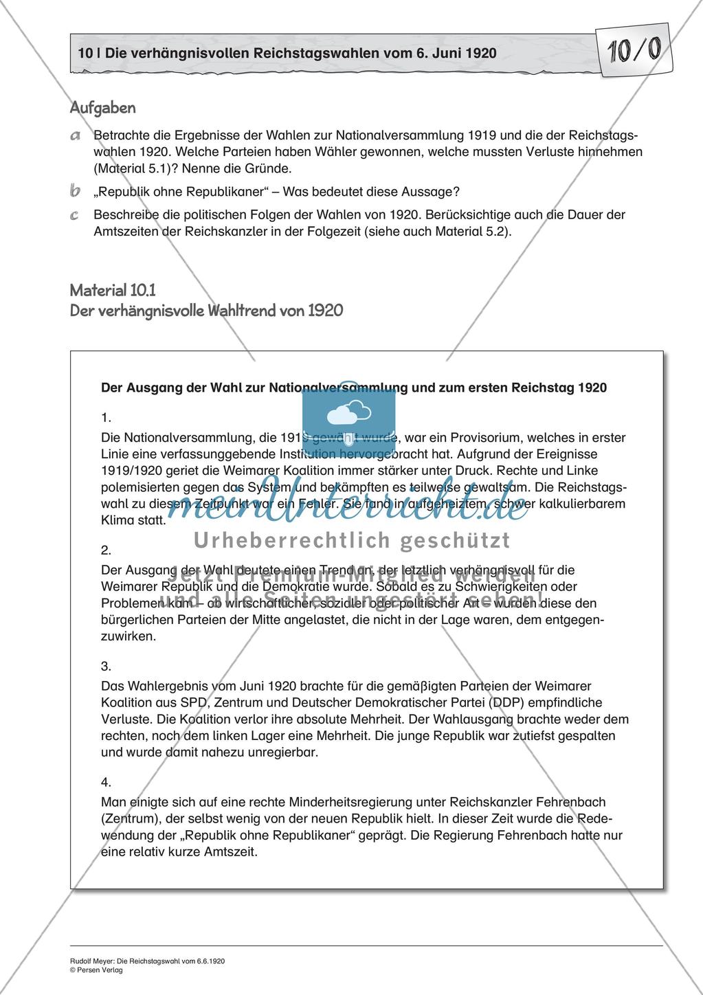 Die Reichstagswahl vom 6.6.1920 Preview 3