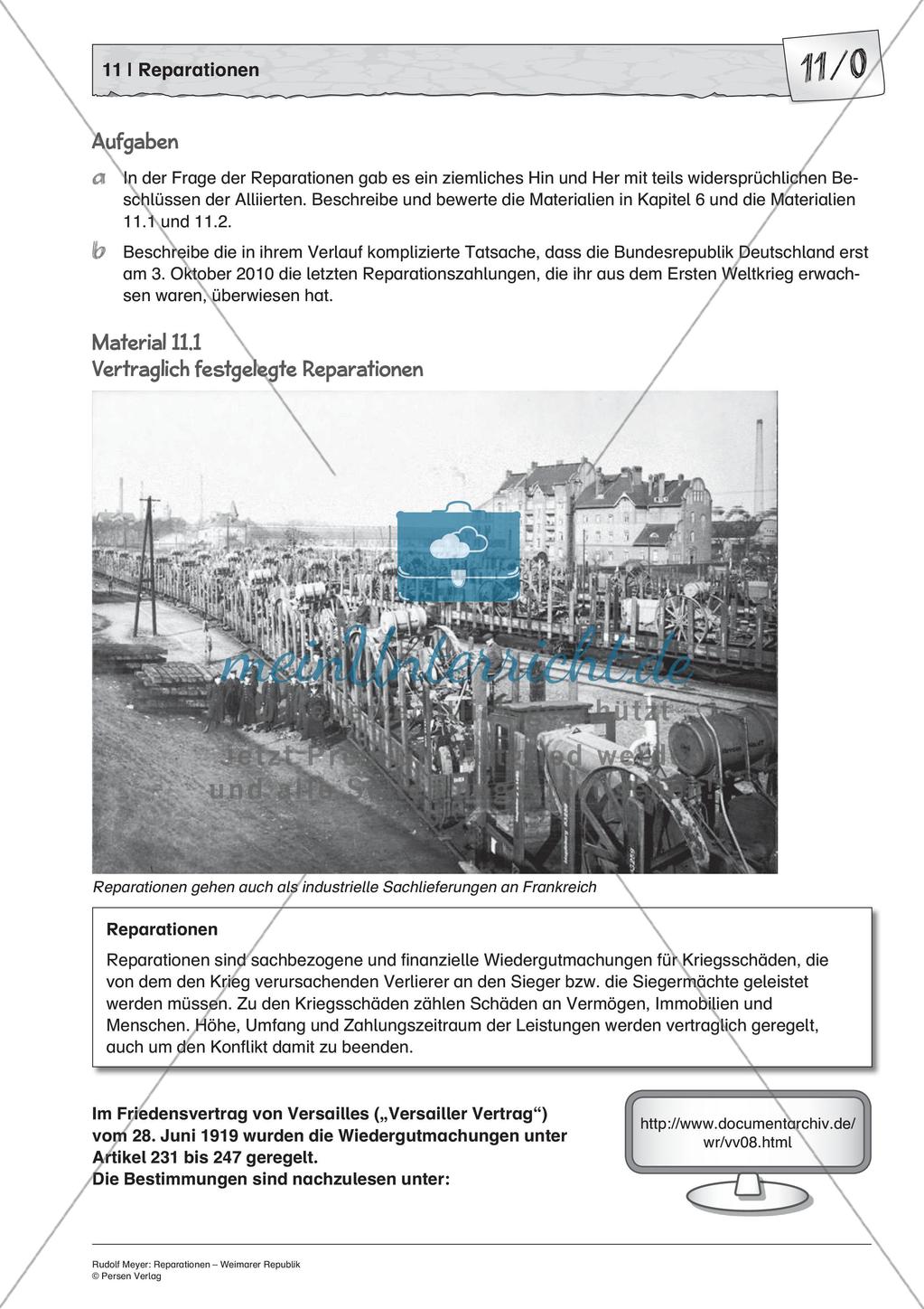 Reparationen - Weimarer Republik Preview 3