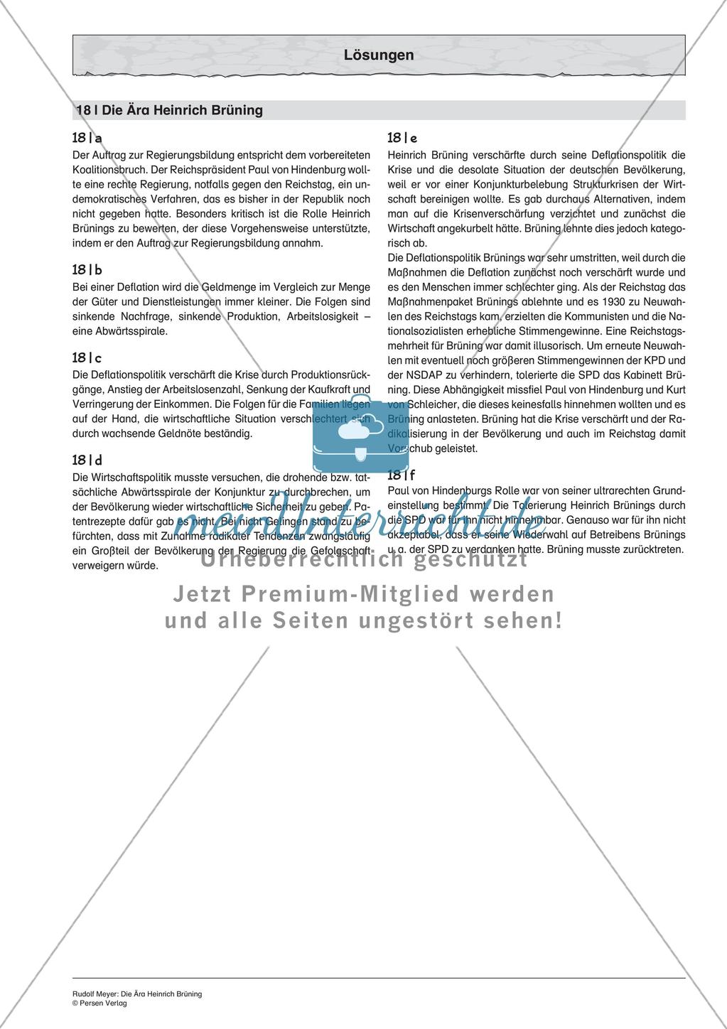 Die Ära Heinrich Brüning Preview 6