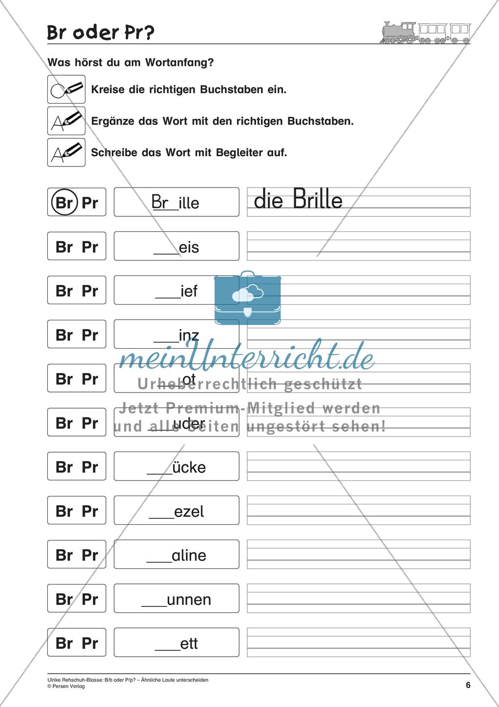 Unterscheidung ähnlicher Laute: B/b oder P/p Preview 8