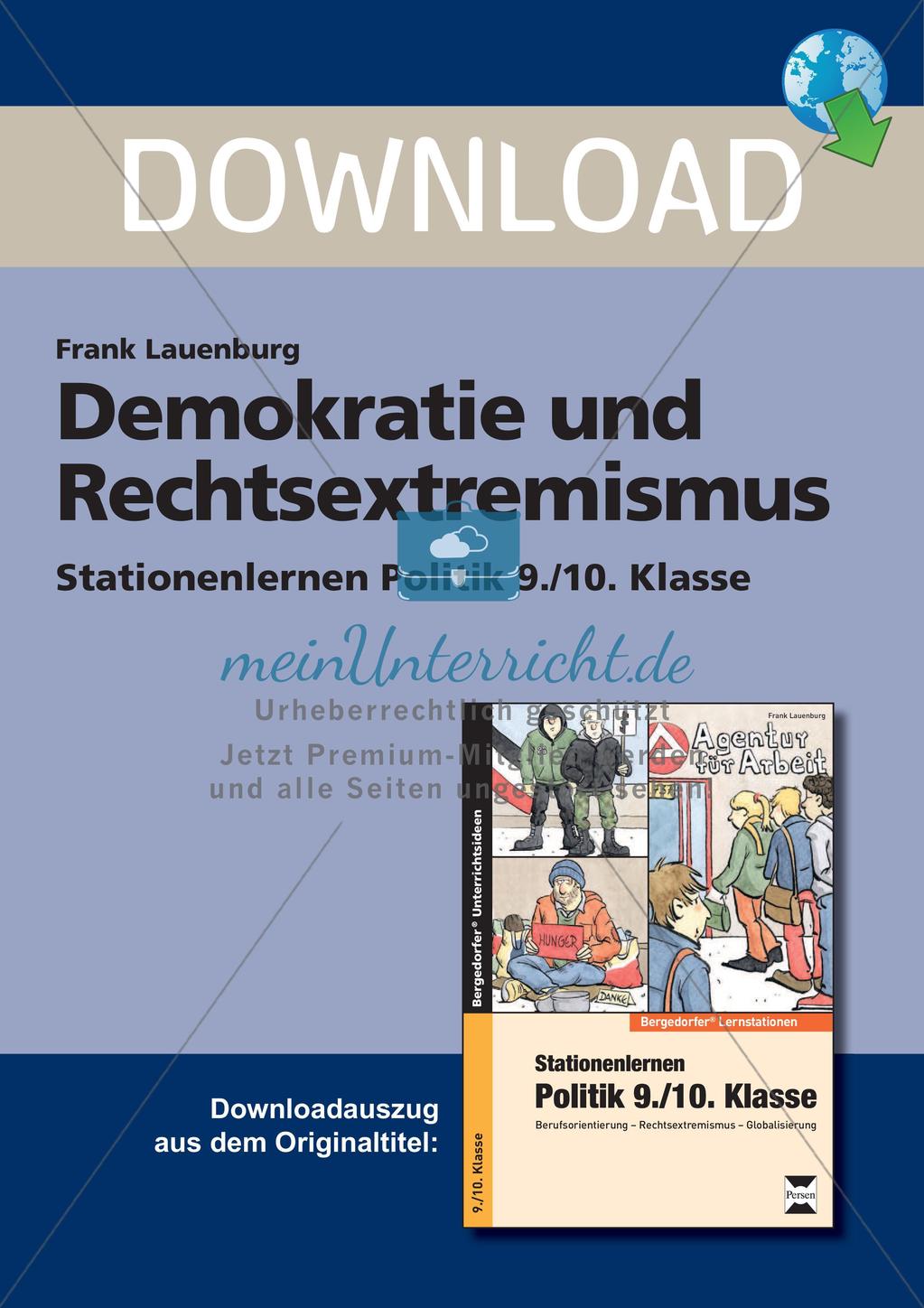 Demokratie und Rechtsextremismus Preview 1