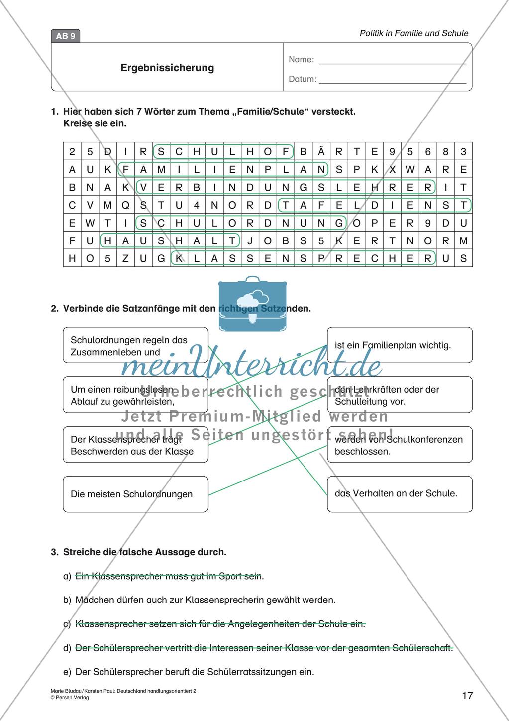 Politik in Familie und Schule Preview 19