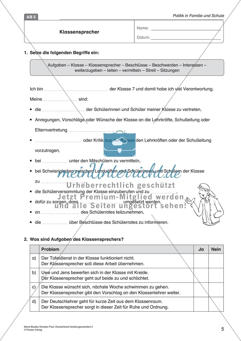 Politik in Familie und Schule Preview 7