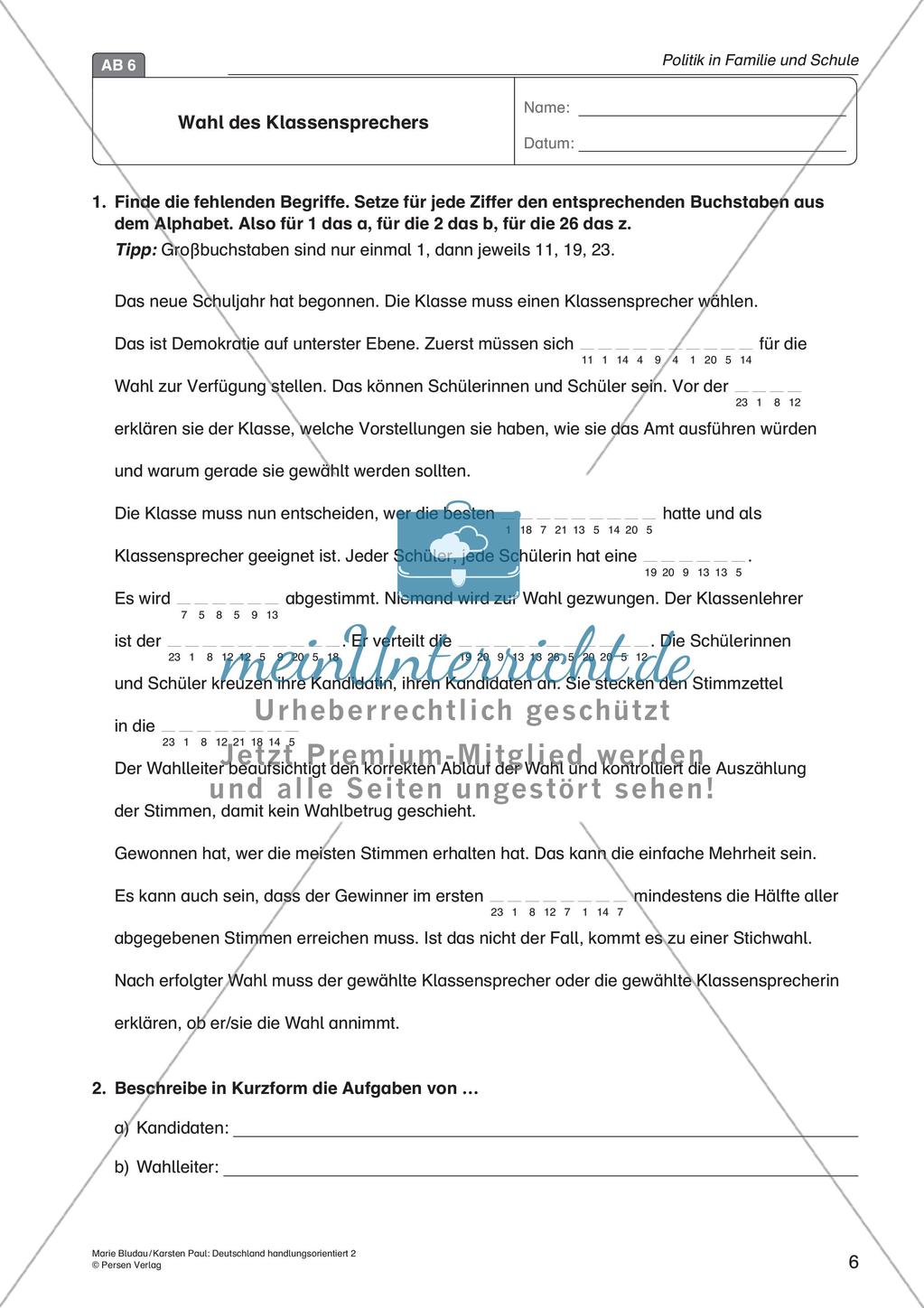 Politik in Familie und Schule Preview 8