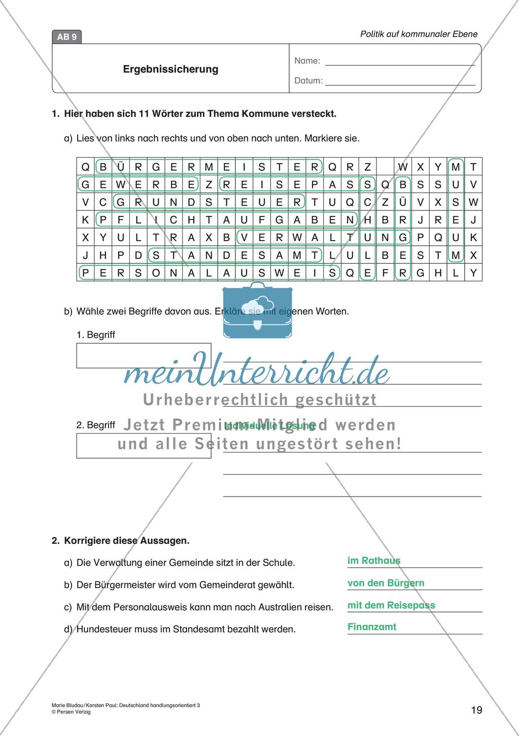 Politik auf kommunaler Ebene Preview 21