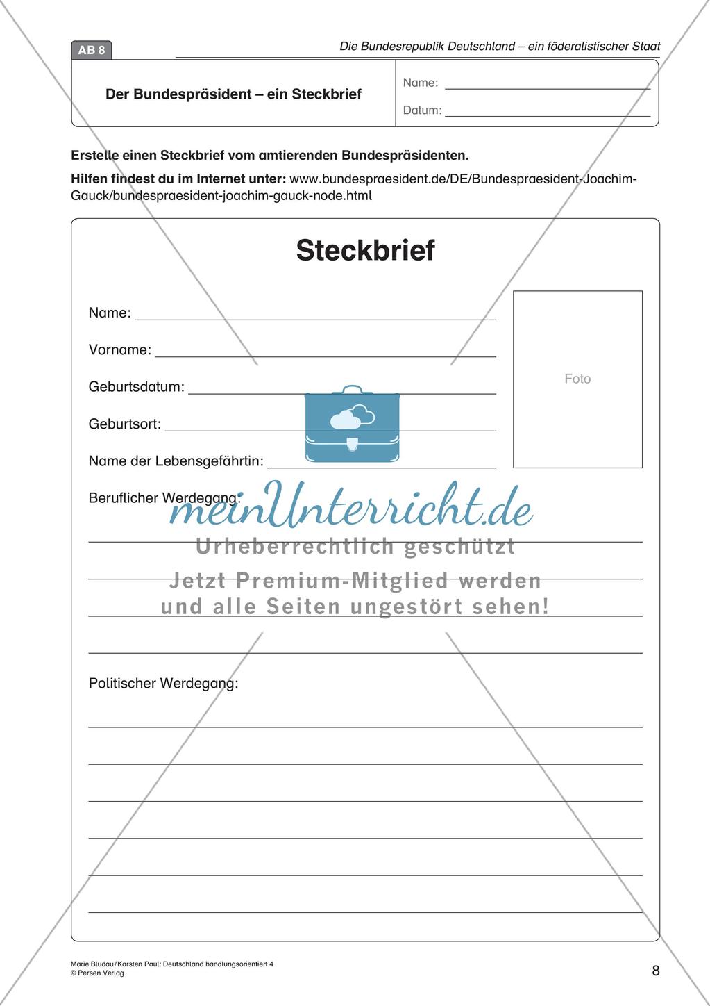 Die BRD: ein föderalistischer Staat Preview 10