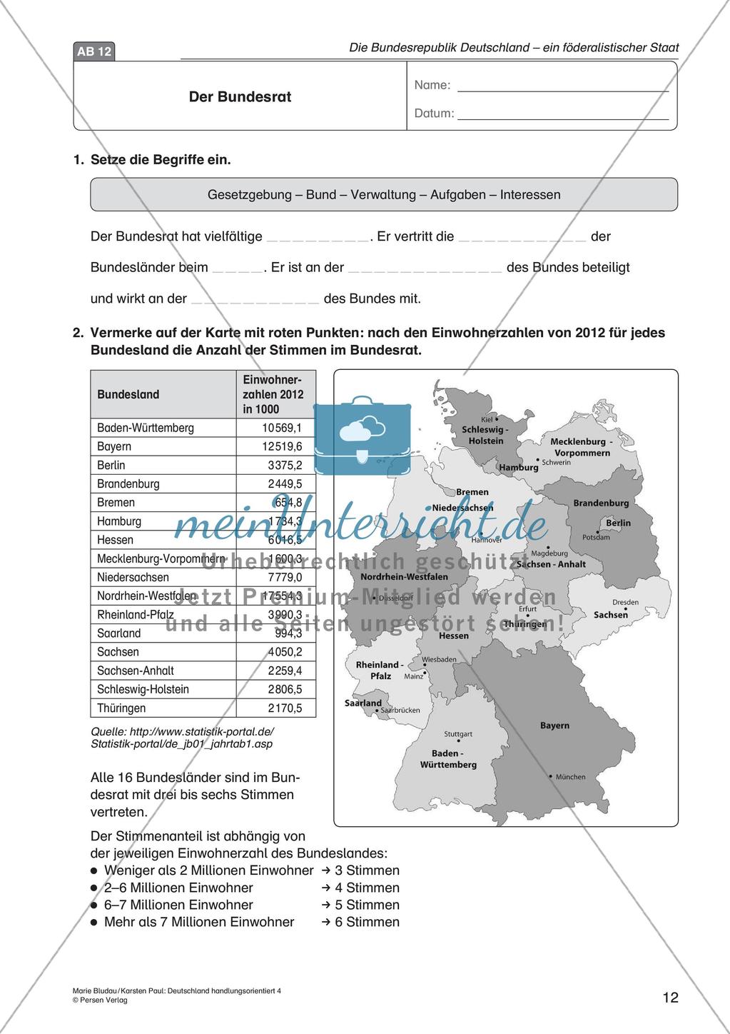 Die BRD: ein föderalistischer Staat Preview 14