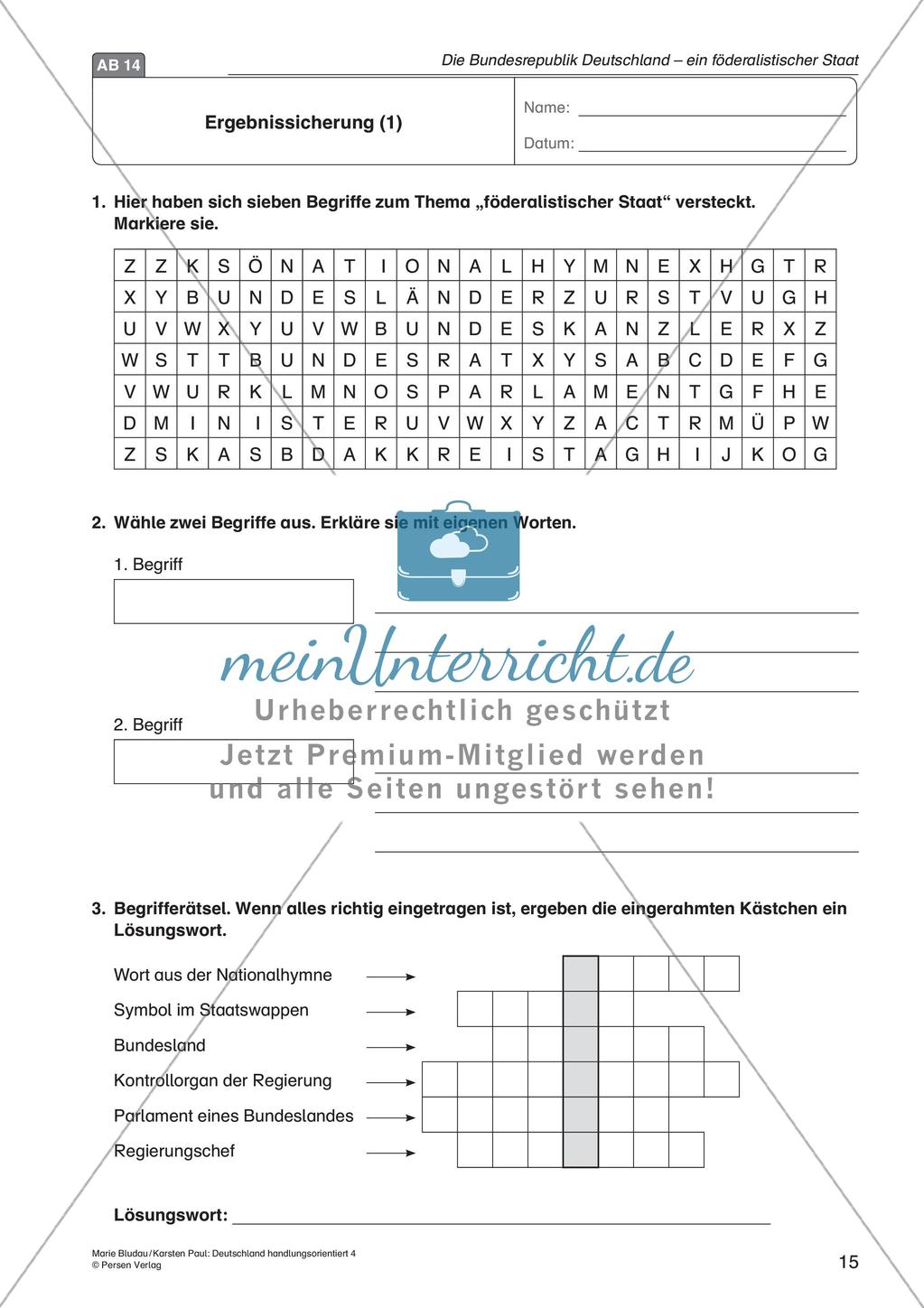 Die BRD: ein föderalistischer Staat Preview 17