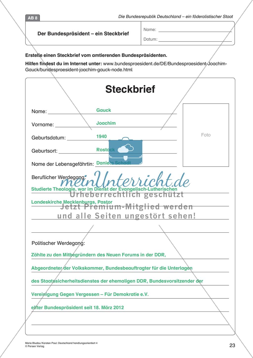 Die BRD: ein föderalistischer Staat Preview 25