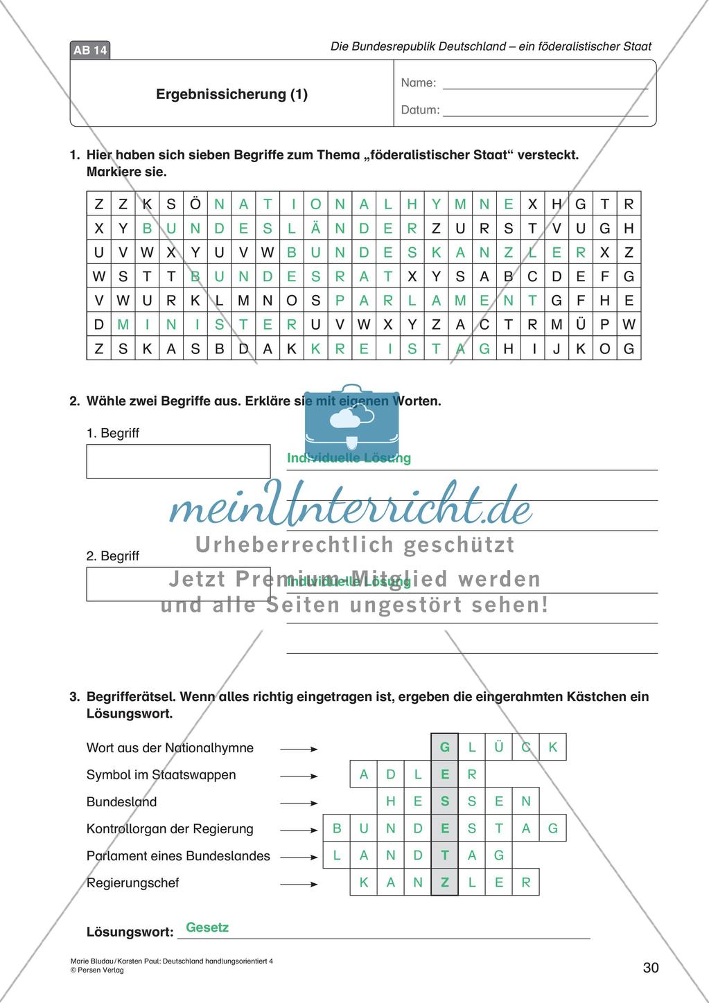 Die BRD: ein föderalistischer Staat Preview 32