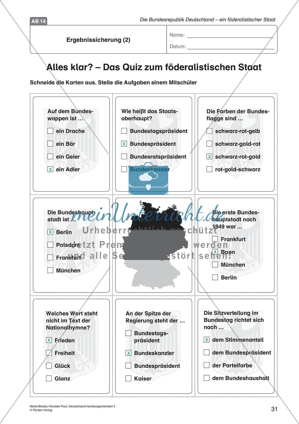 Die BRD: ein föderalistischer Staat Preview 33