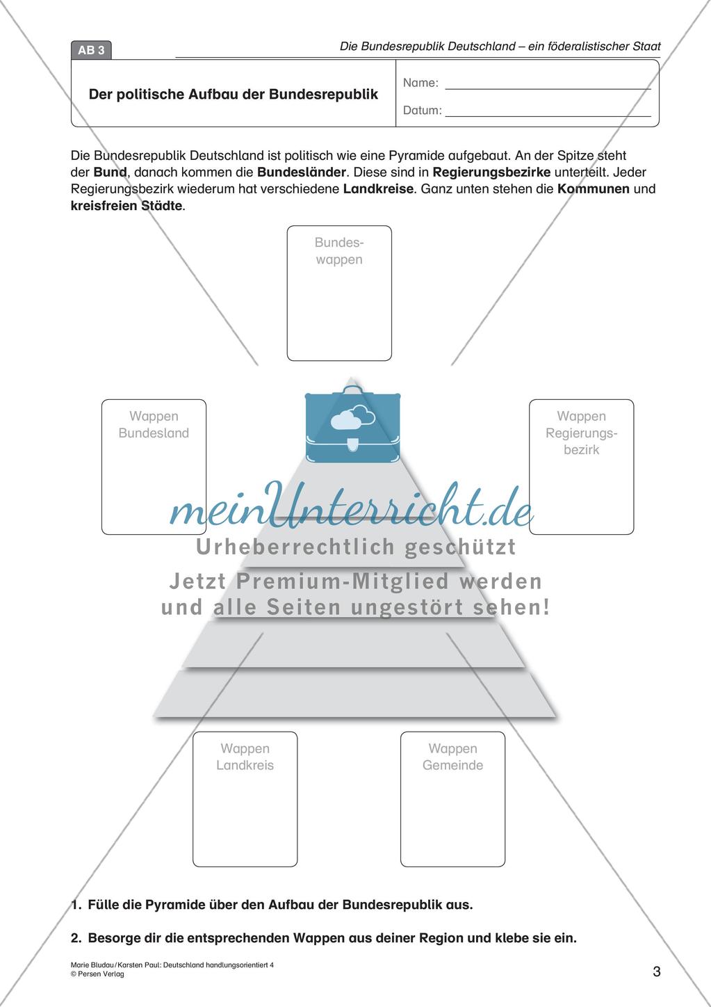 Die BRD: ein föderalistischer Staat Preview 5