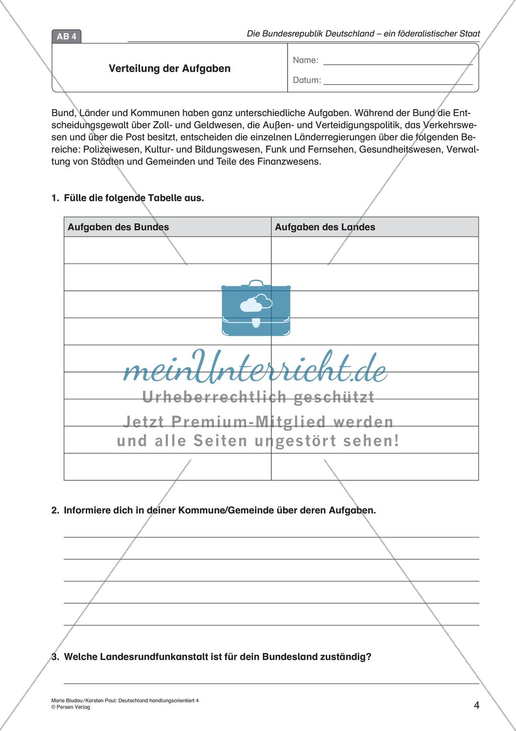 Die BRD: ein föderalistischer Staat Preview 6