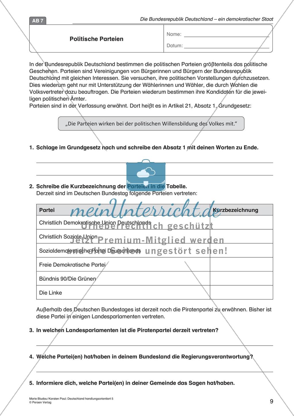 Die BRD: ein demokratischer Staat Preview 11